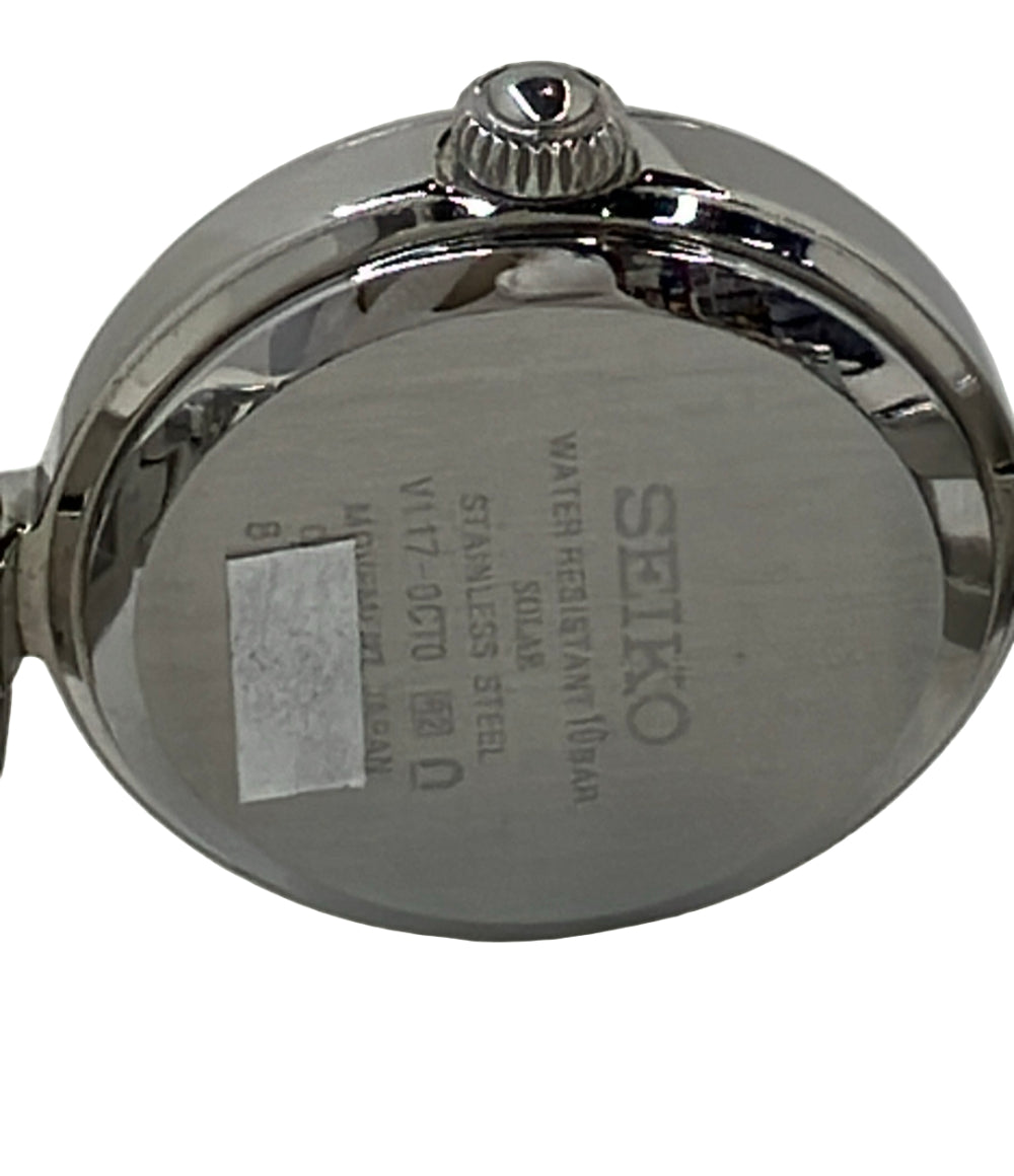 SEIKO ソーラー充電 レディース腕時計 00s V117-0CT0 稼働 SEIKO 腕時計 ソーラー V117-0CT0 レディース セイコー – Rehello by