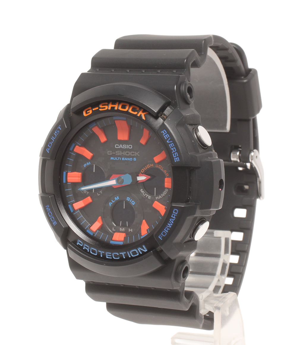 美品 CASIO 腕時計 G-SHOCK 電波ソーラー ソーラー ブラック GAW-100CT メンズ カシオ
