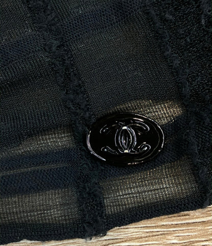CHANEL シアー長袖カーディガン P28821V18441 レディース SIZE 38 (M) シャネル