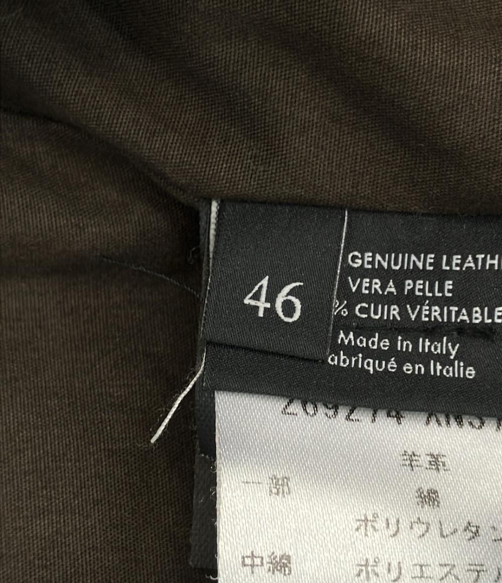 GUCCI ライダースジャケット レザー 羊革 ダブルジップ 269274 XN377 メンズ SIZE 46 (M) グッチ