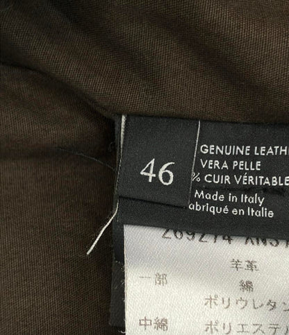 GUCCI ライダースジャケット レザー 羊革 ダブルジップ 269274 XN377 メンズ SIZE 46 (M) グッチ