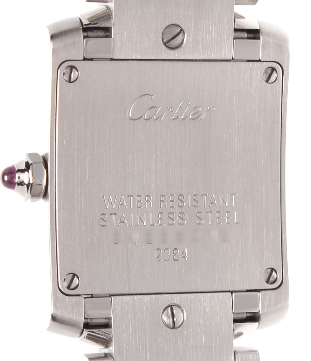 Cartier 腕時計 タンクフランセーズ SM クオーツ シェル W51028Q3 レディース カルティエ