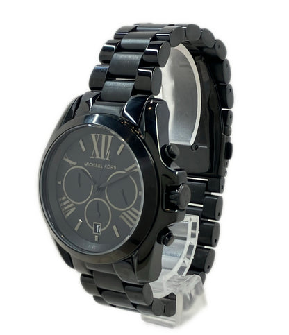 美品 MICHAEL KORS 腕時計 クオーツ ブラック MK5550 メンズ マイケルコース