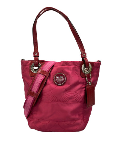 COACH 2WAY トートバッグ ショルダーバッグ 斜め掛け オプアート 14417 レディース コーチ