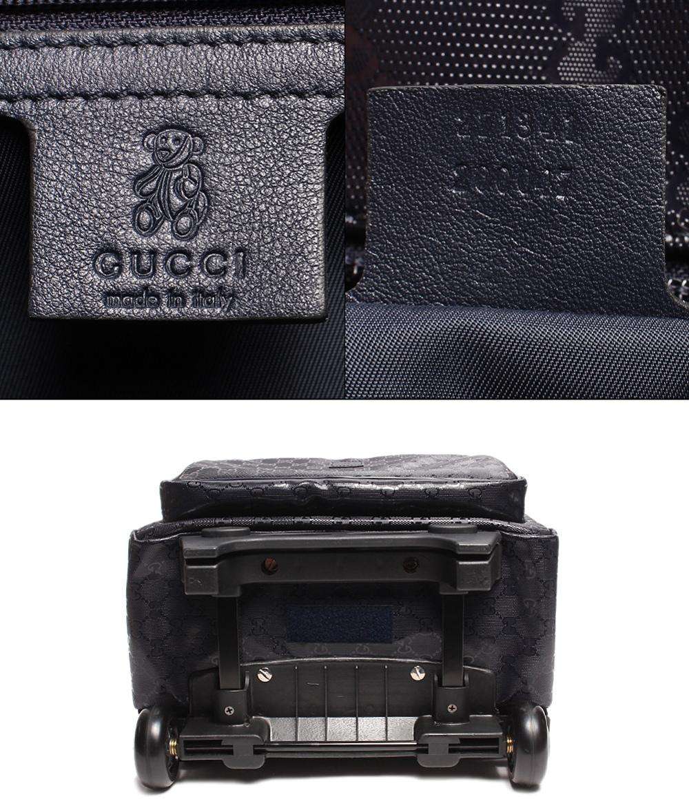 グッチ キャリーバッグ トロリーケース バックパック型 収納ハンドル