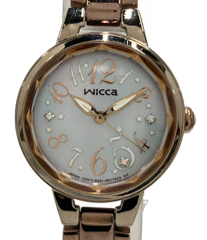 CITIZEN 腕時計 ウィッカ wicca ソーラー シェル E031-R004638 レディース シチズン