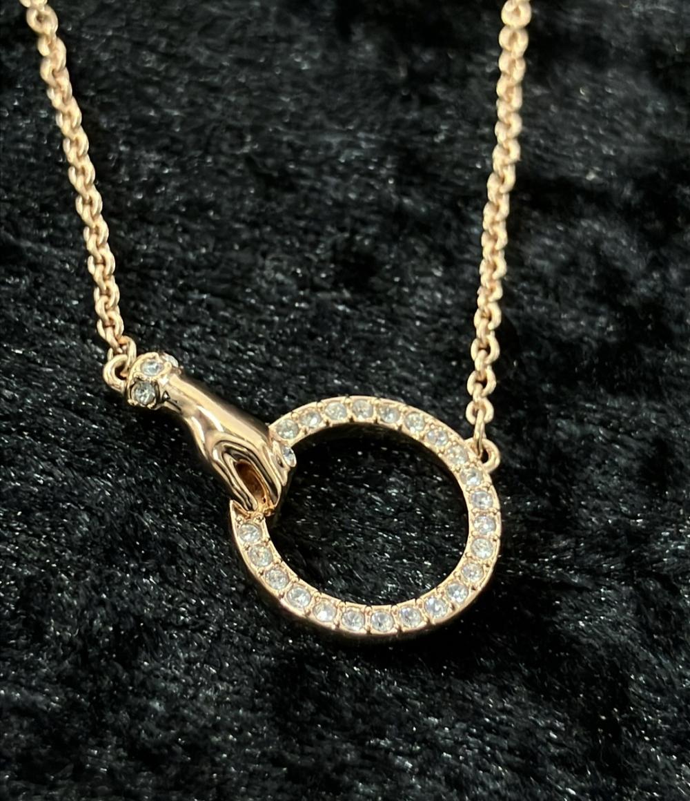 美品 スワロフスキー ネックレス ハンドモチーフ レディース SWAROVSKI