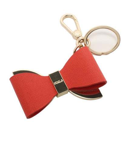 美品 Furla チャーム キーリング リボン レディース フルラ