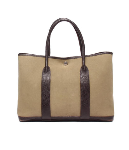 HERMES トートバッグ □F刻印 シルバー金具 ガーデンパーティPM レディース メンズ エルメス