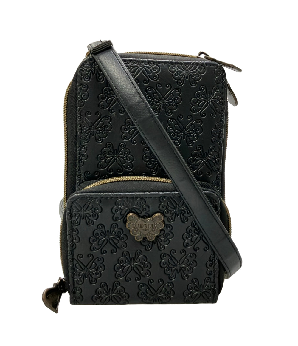 ANNA SUI スマホショルダーバッグ じゃばら式 レディース アナスイ