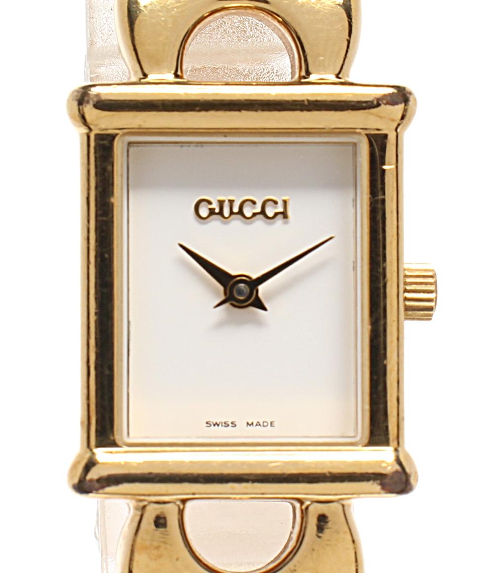 GUCCI 腕時計 クオーツ ホワイト 1800L レディース グッチ