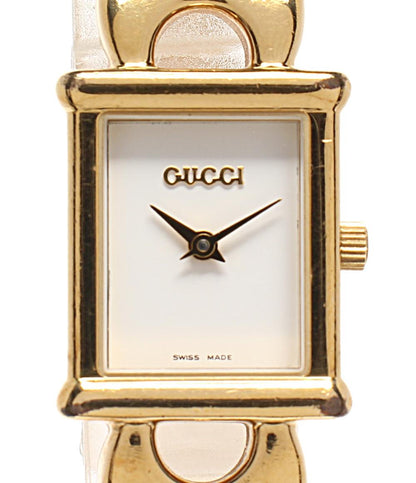 GUCCI 腕時計 クオーツ ホワイト 1800L レディース グッチ