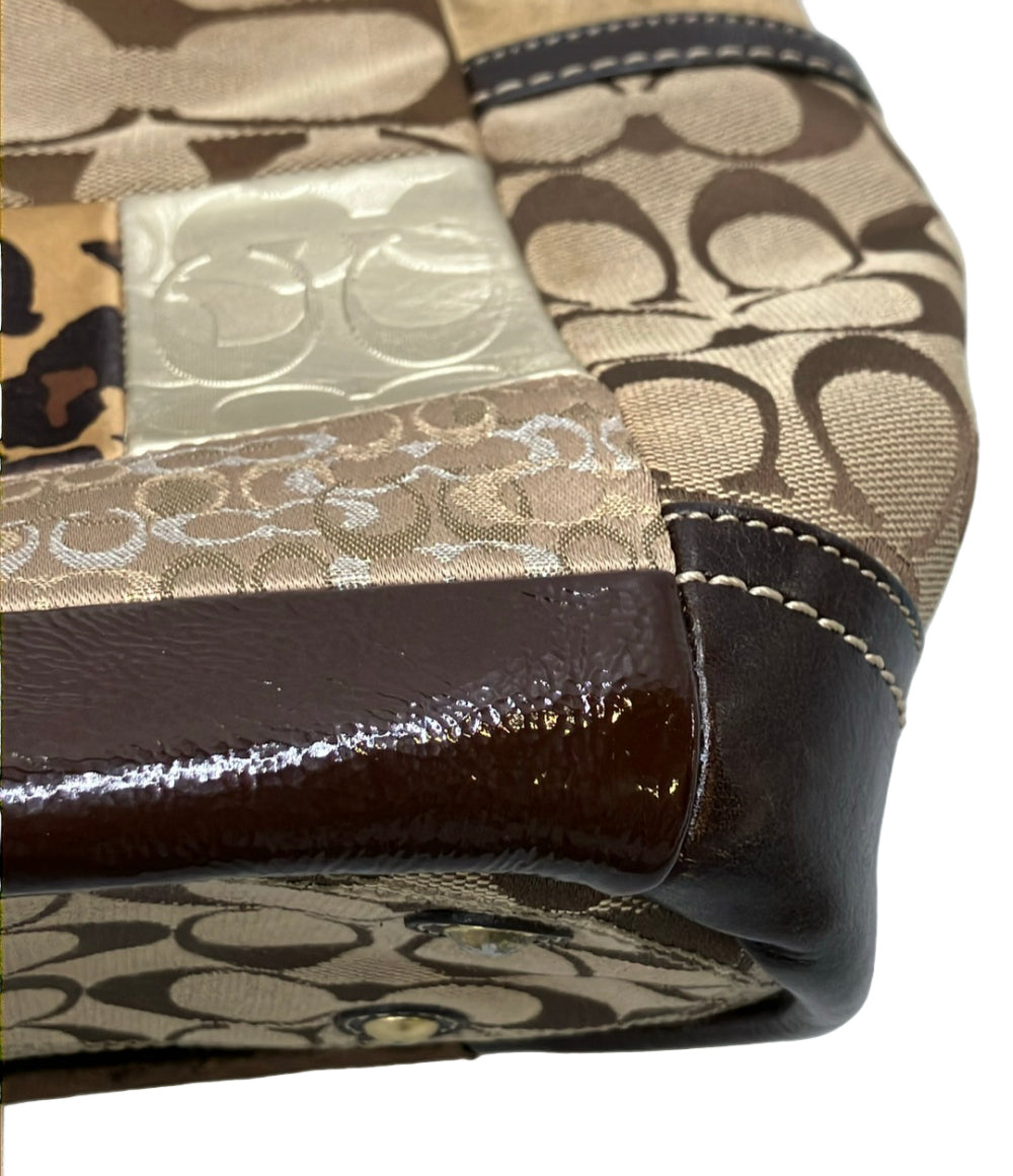 COACH ショルダーバッグ 肩掛け パッチワーク シグネチャー F12843 レディース コーチ