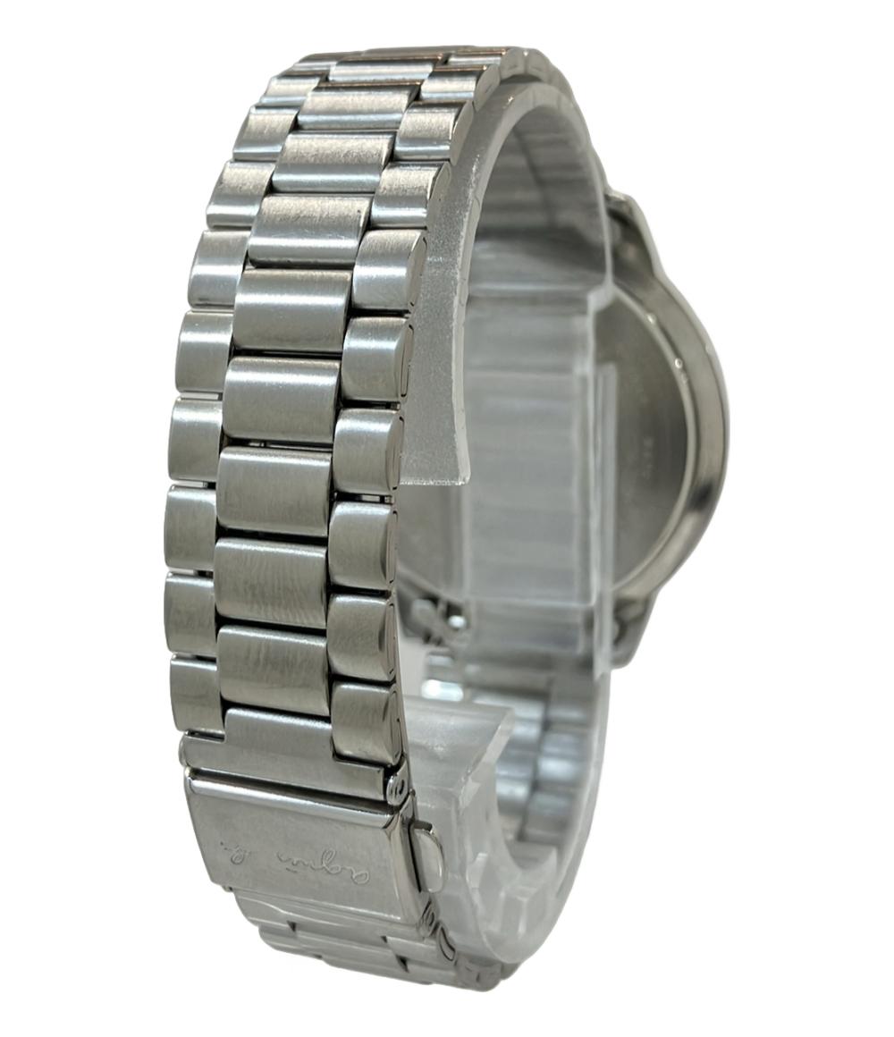 アニエスベー 腕時計 クオーツ ブラック V654-6100 ユニセックス agnes b.