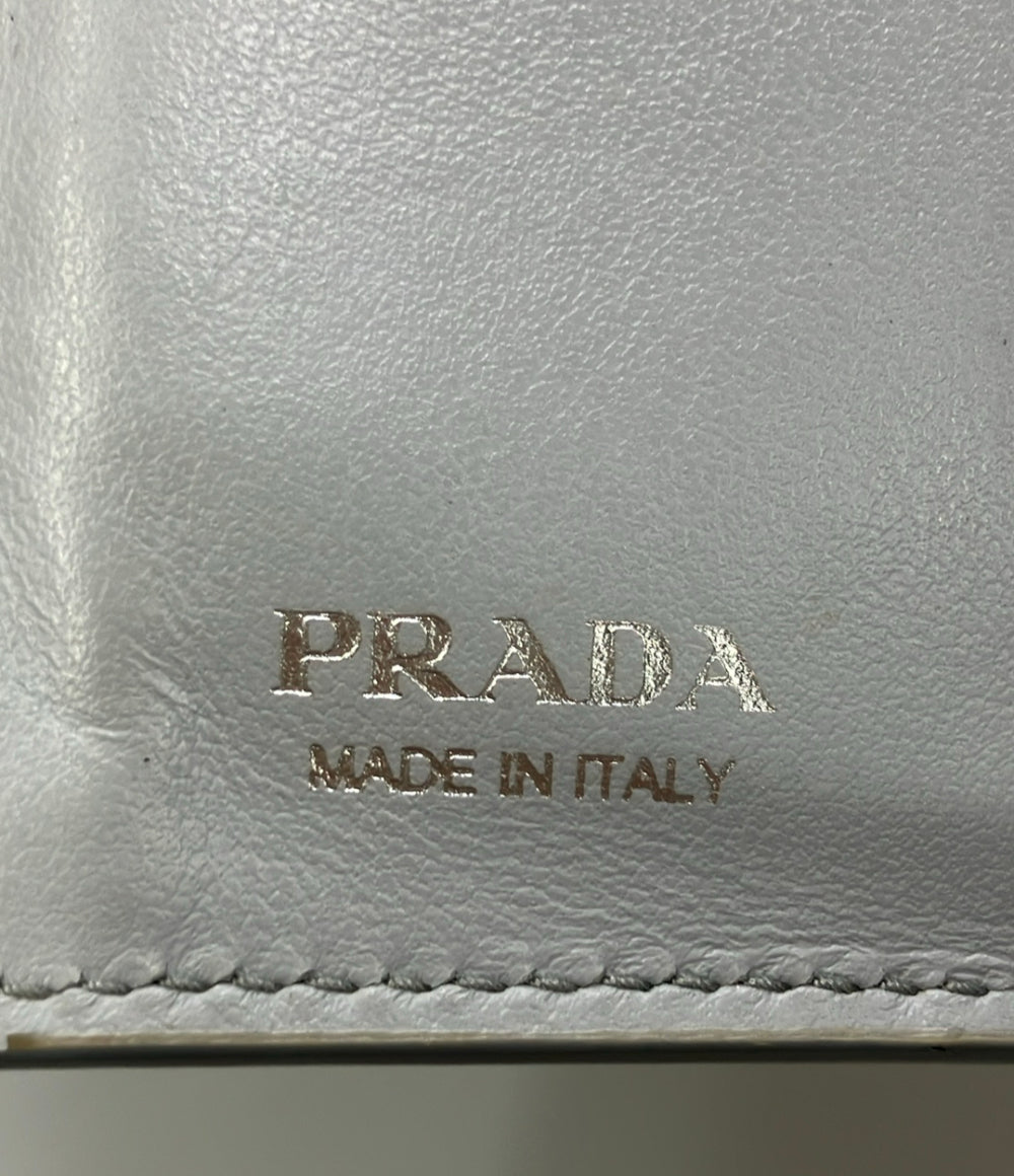 PRADA く 二つ折り財布 レザー レディース プラダ