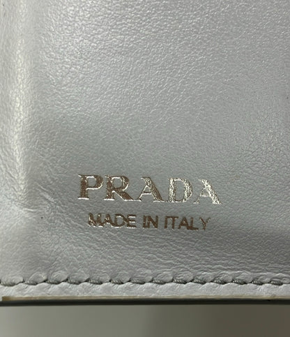 PRADA く 二つ折り財布 レザー レディース プラダ