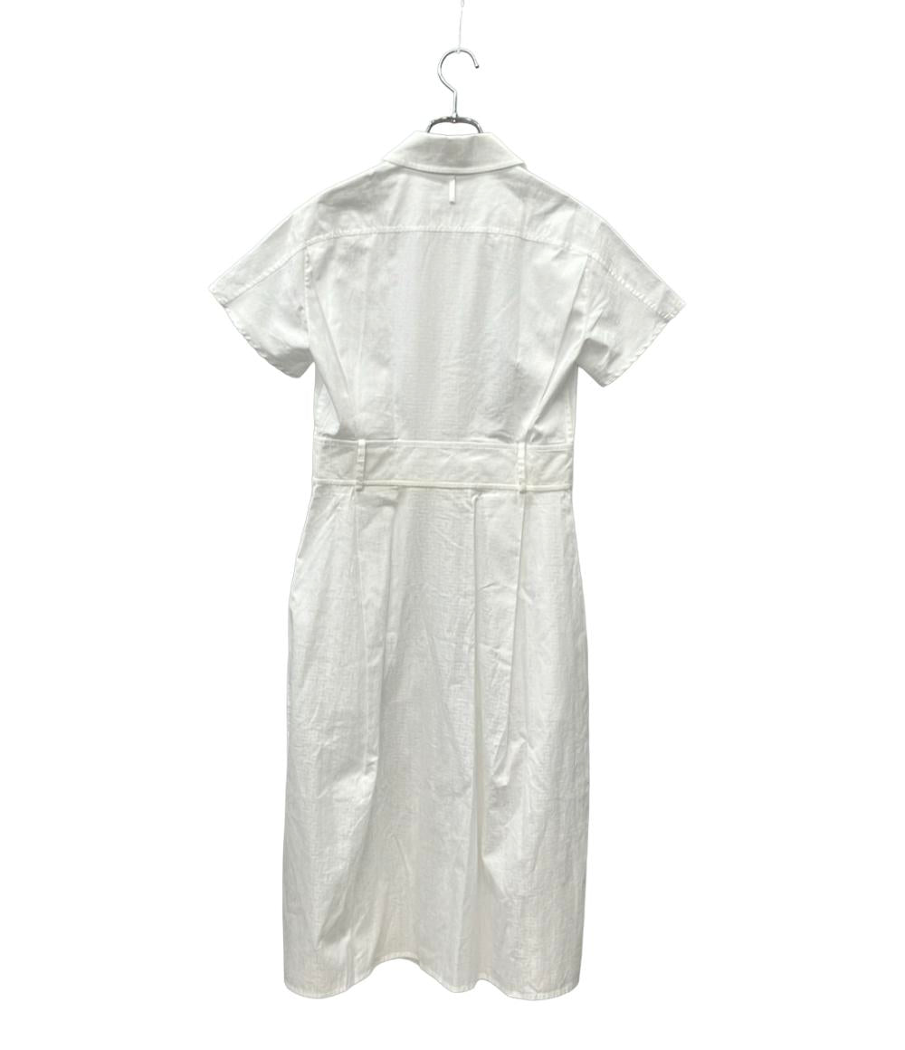 美品 HERMES 半袖 ワンピース ジップアップ 4E0532DB レディース SIZE 36 (S) エルメス