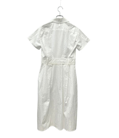 美品 HERMES 半袖 ワンピース ジップアップ 4E0532DB レディース SIZE 36 (S) エルメス