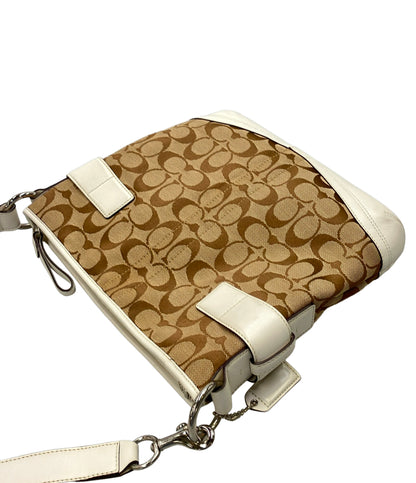 美品 COACH ショルダーバッグ 斜め掛け シグネチャー 3574 レディース コーチ