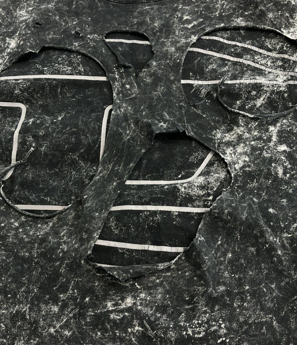 DIESEL 半袖 Tシャツ ダメージ加工 メンズ SIZE M ディーゼル