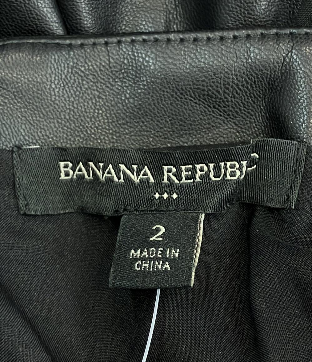 美品 バナナリパブリック フェイクレザーワンピース レディース SIZE 2 (M) Banana Republic