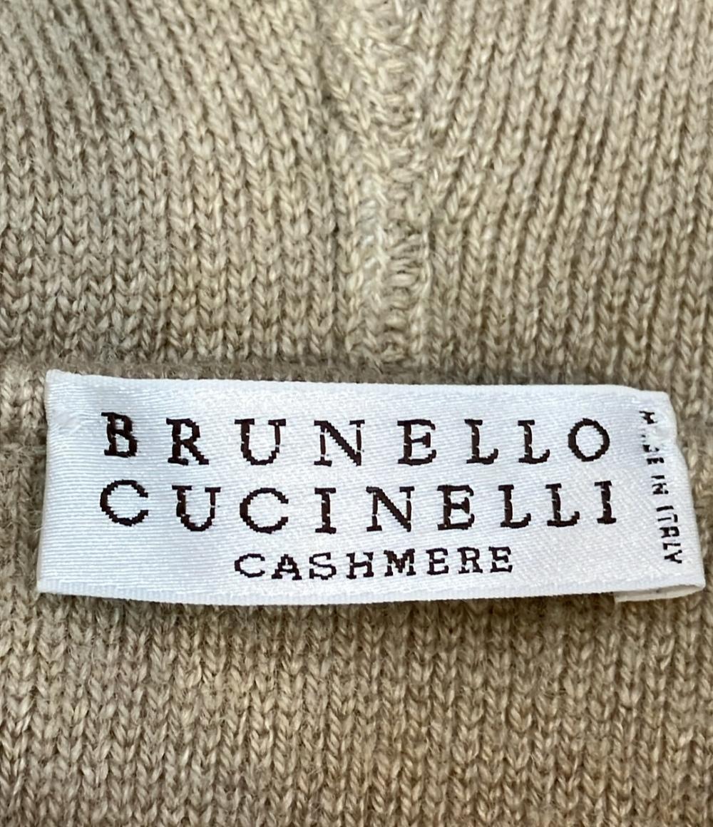 Brunello Cucinelli 長袖パーカー ニット カシミア アイボリー レディース SIZE Ｍ ブルネロクチネリ