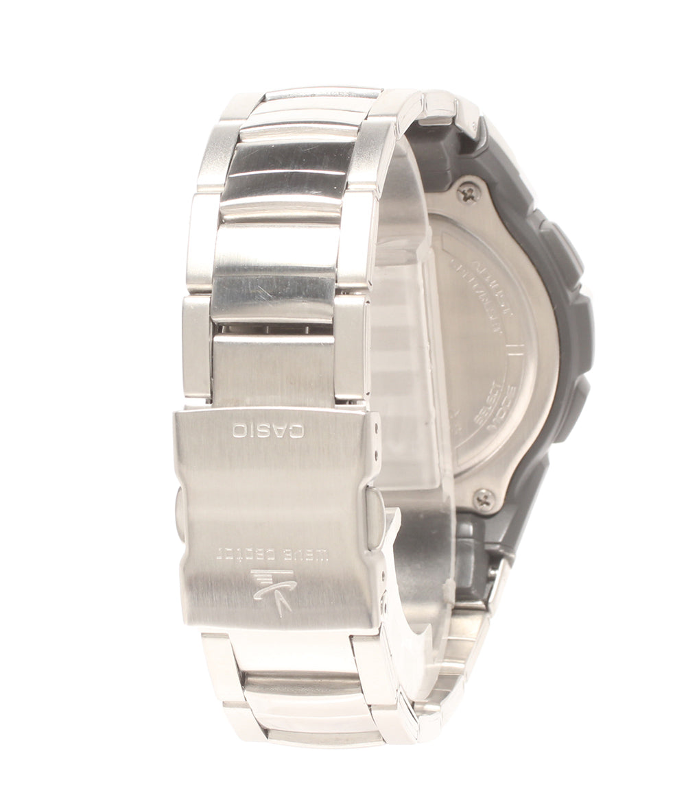 美品 CASIO 腕時計 電池電波 ウェーブセプター クオーツ WVA-109HJ メンズ カシオ