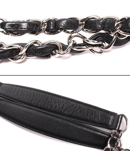 CHANEL トートバッグ GSTトート キャビアスキン シルバー金具 マトラッセ レディース シャネル