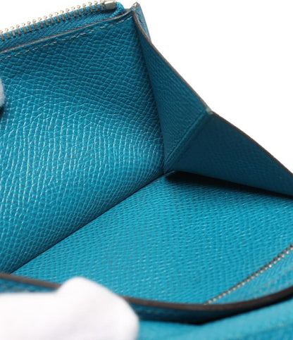 エルメス 二つ折り財布 □Q刻印 シルバー金具 ベアンスフレ レディース HERMES