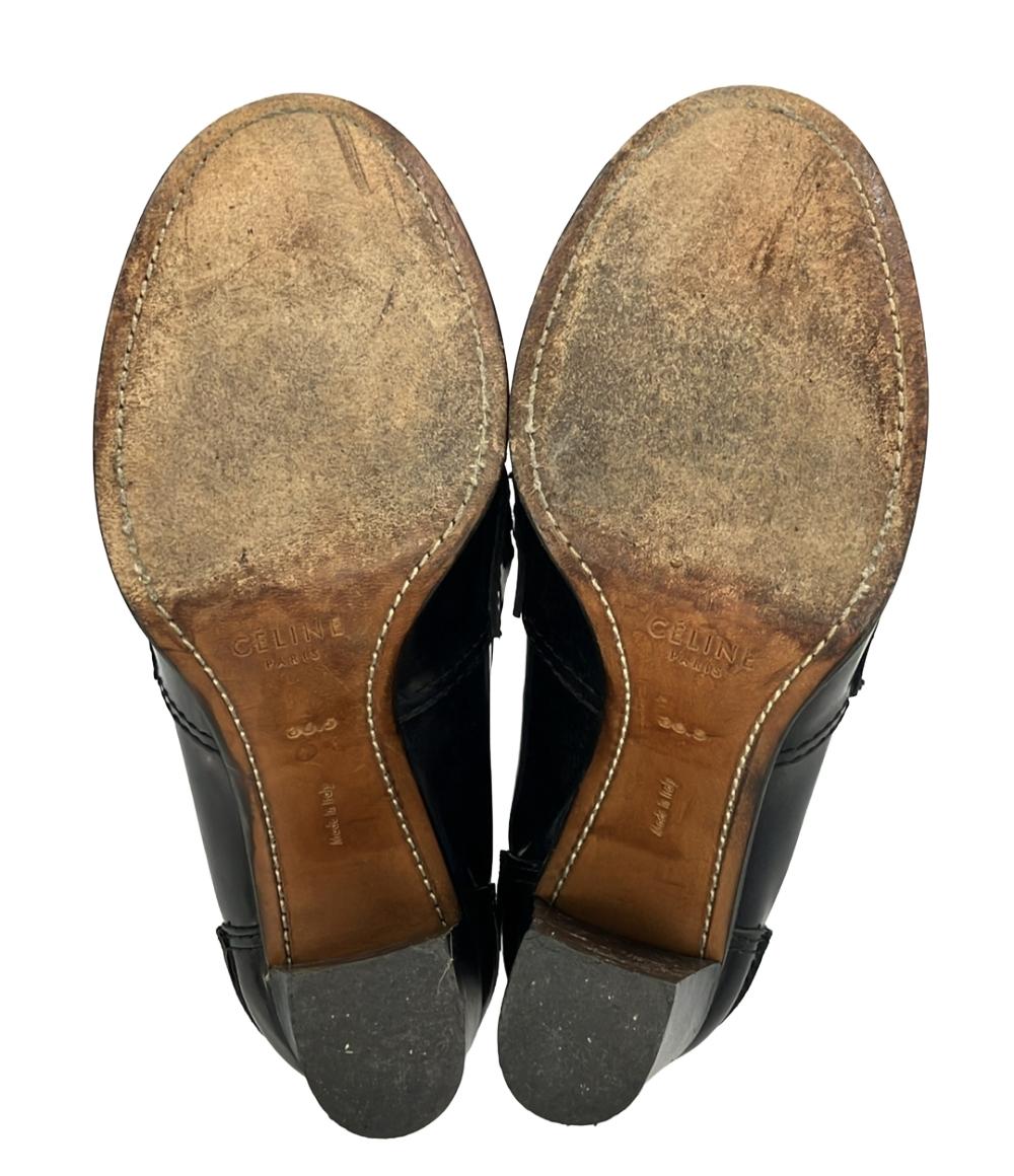 セリーヌ タッセルパンプス チャンキーヒール レディース SIZE 36.5 (M) CELINE