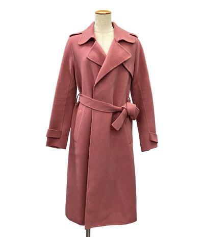 theory トレンチコート カシミヤ ウール ピンク 01-6309608-260-902 レディース SIZE S セオリー