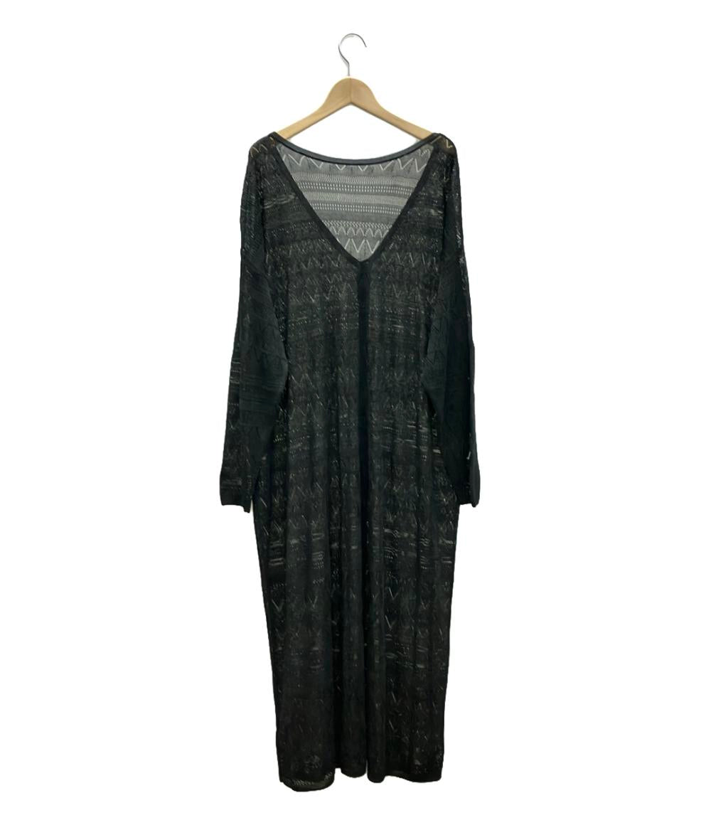 美品 メゾンドプラージュ ノーカラーシアーロングカーディガン レディース maison de plage