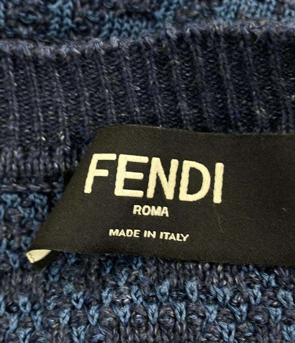 美品 FENDI 半袖ニット ズッカ FZY443AO5J メンズ SIZE 54 (XXL
