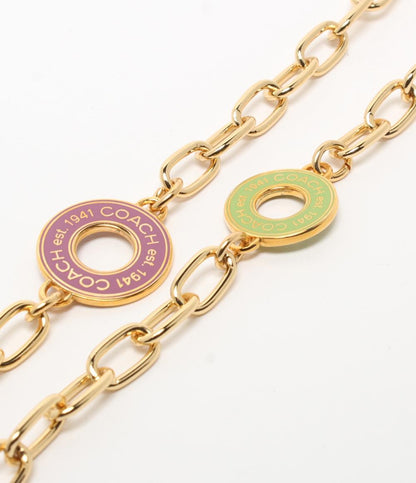美品 COACH ネックレス チェーン レディース コーチ