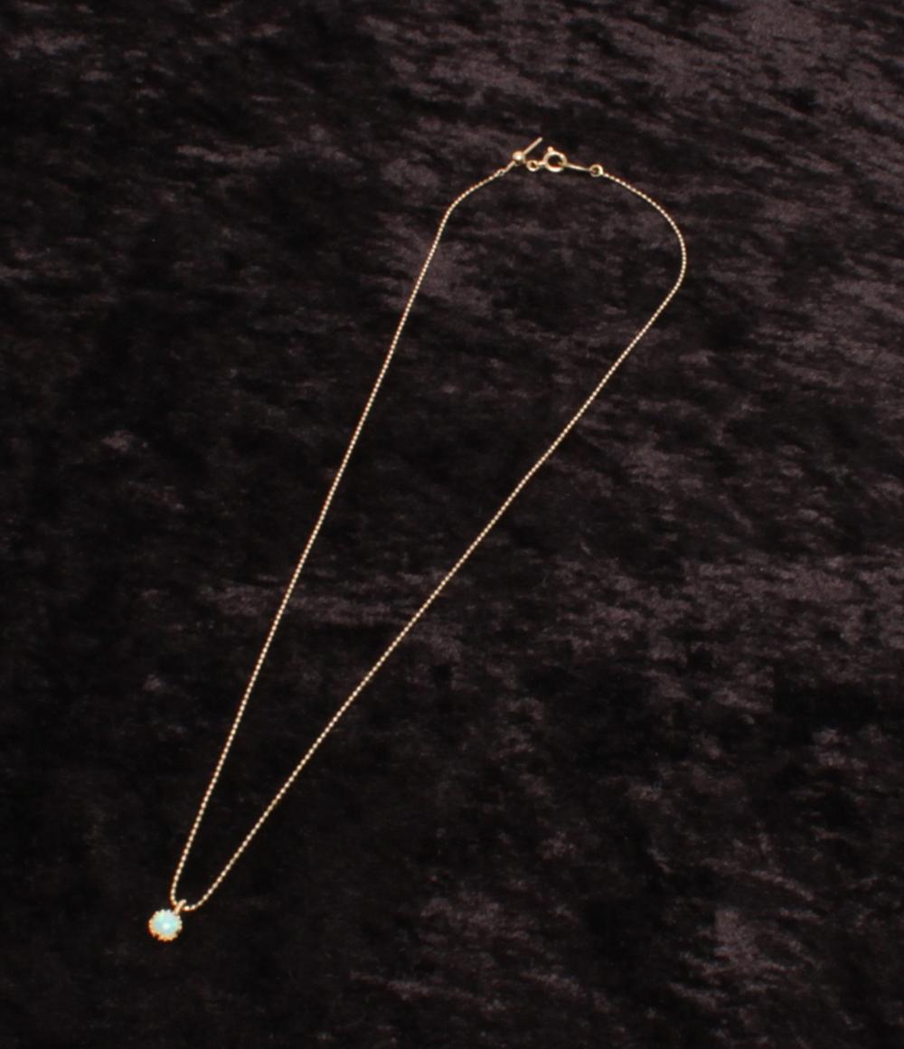 美品 エテ ネックレス K10 ホワイトオパール レディース ete