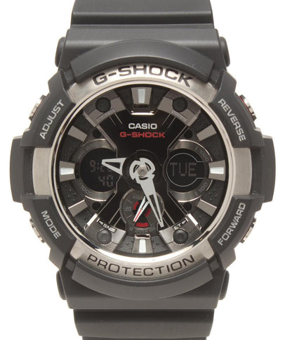 美品 カシオ 腕時計 G-SHOCK クオーツ ブラック GA-200-1AJF メンズ CASIO