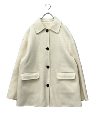 BASEMENT online ウールコート 長袖 フロントボタン MAAYAデザイン リバーミドルコート tw-1648 レディース SIZE FREE SIZE (M)