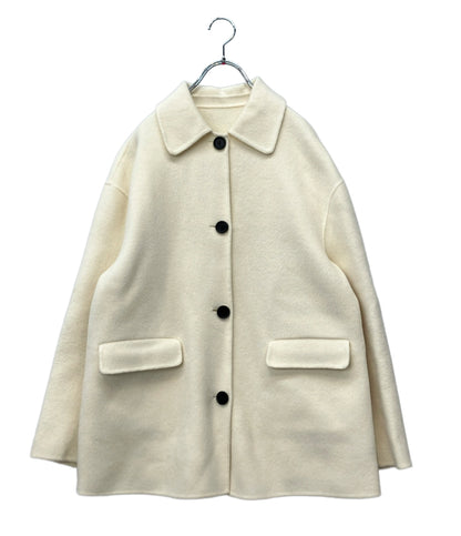 BASEMENT online ウールコート 長袖 フロントボタン MAAYAデザイン リバーミドルコート tw-1648 レディース SIZE FREE SIZE (M)