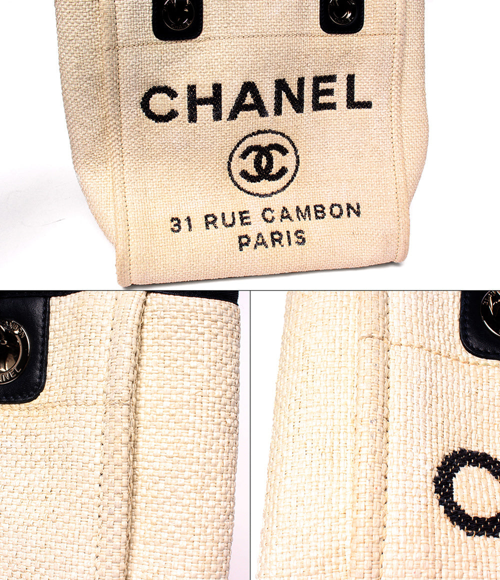 CHANEL トートバッグ チェーントートバッグ ショルダーバッグ 肩掛け シルバー金具 23番台 ドーヴィル PM レディース シャネル
