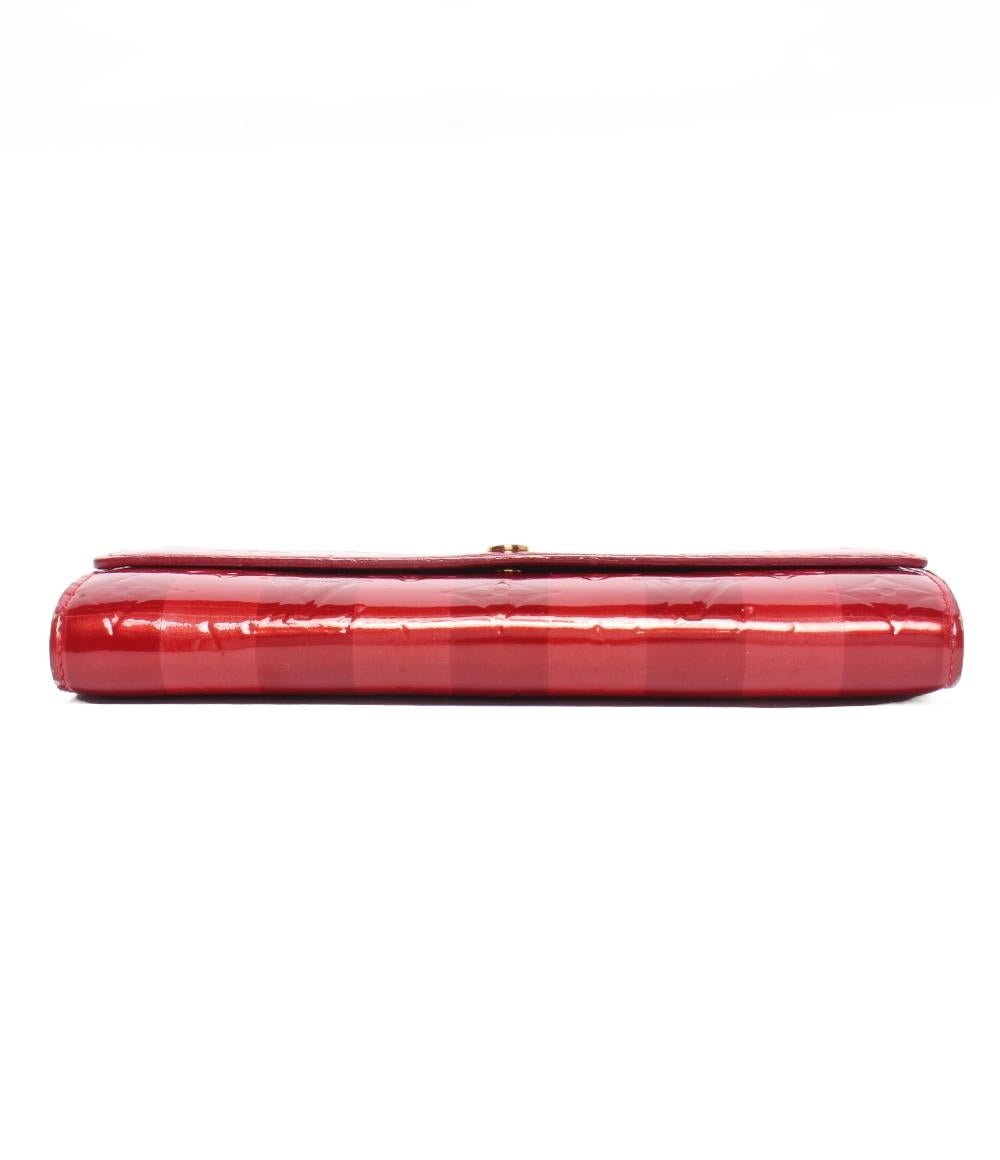 ルイヴィトン　ヴェルニ レイユール・ポルトフォイユ・サラ  M91716【Bランク】【中古】 ルイ・ヴィトン ヴェルニ ポルトフォイユサラ ポムダムールレイユール