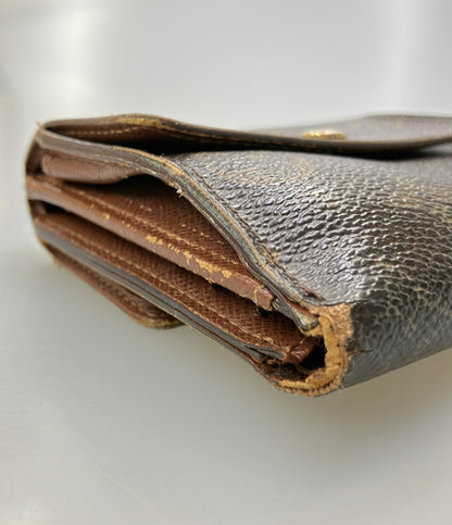 訳あり LOUIS VUITTON ダブルホック 二つ折り財布 ポルトフォイユ エリーズ モノグラム M61654 レディース ルイ・ヴィトン