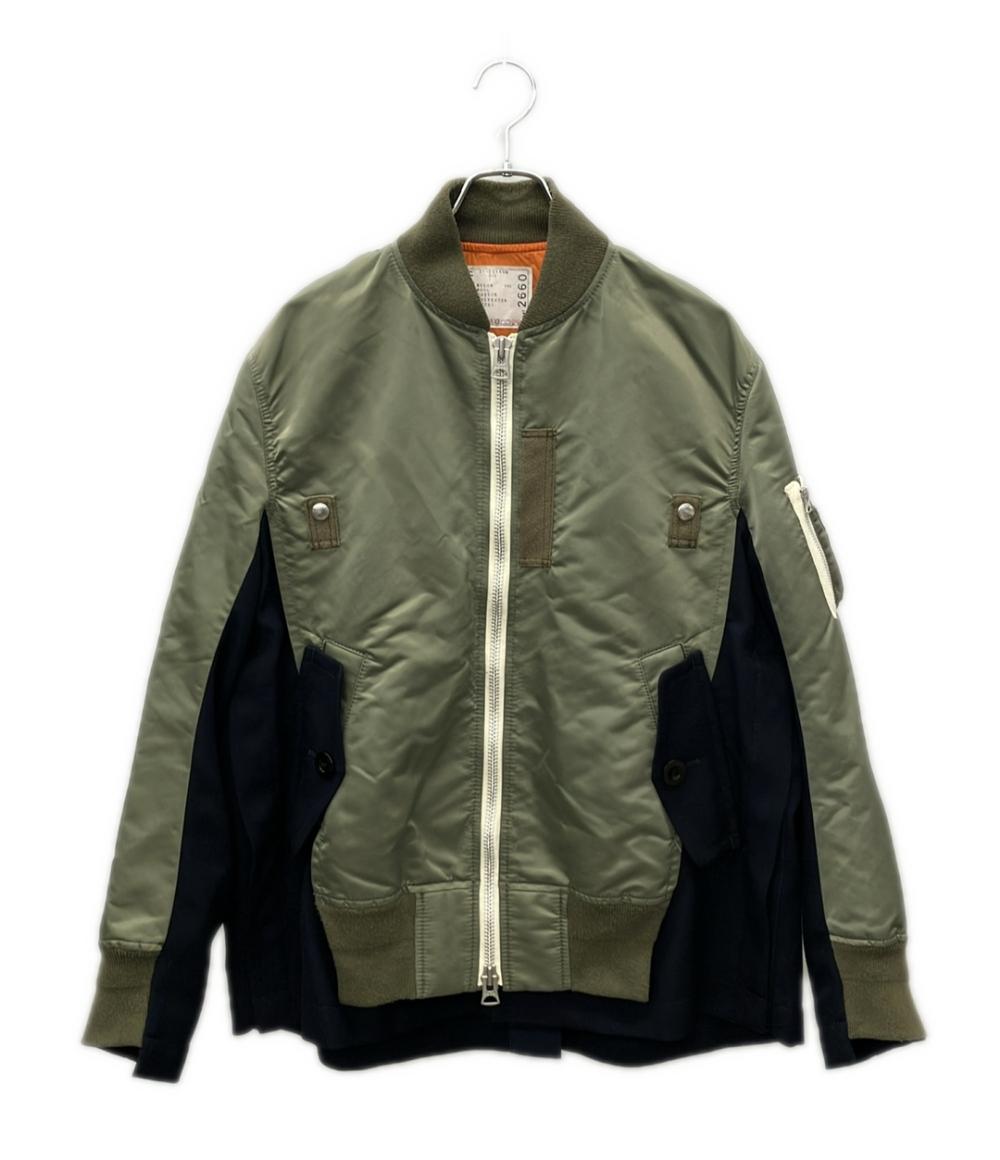 Sacai ブルゾン Wool Surge Nylon Twill Blouson 21-02660M メンズ SIZE 1 (S) サカイ
