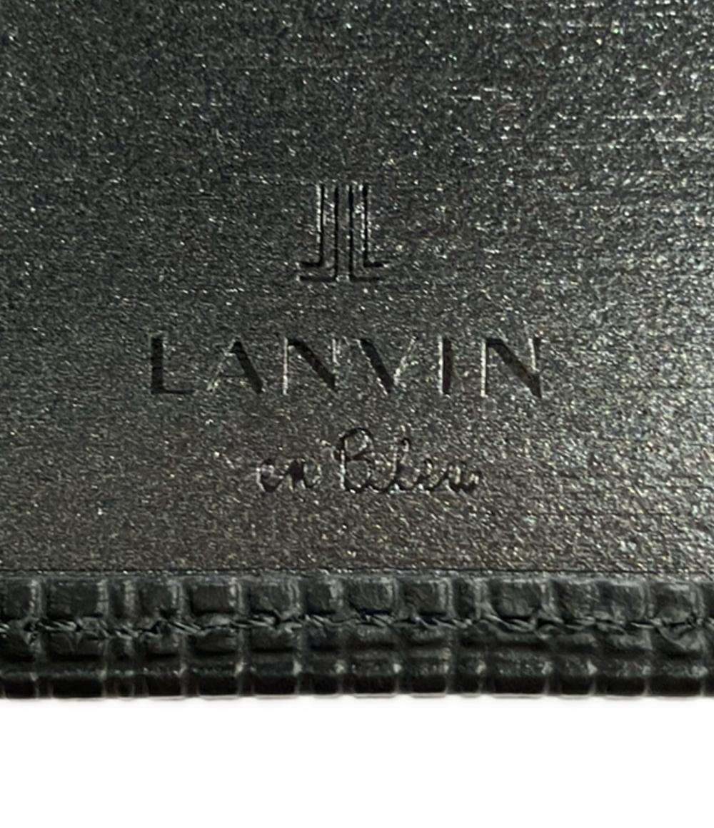 美品 LANVIN en Bleu 二つ折り財布 本革 メンズ ランバンオンブルー