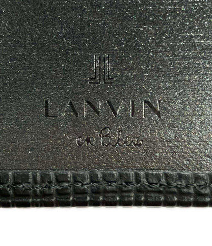美品 LANVIN en Bleu 二つ折り財布 本革 メンズ ランバンオンブルー