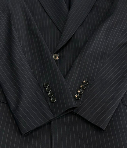 EDIFICE ダブルブレストストライプジャケット メンズ SIZE 44 エディフィス