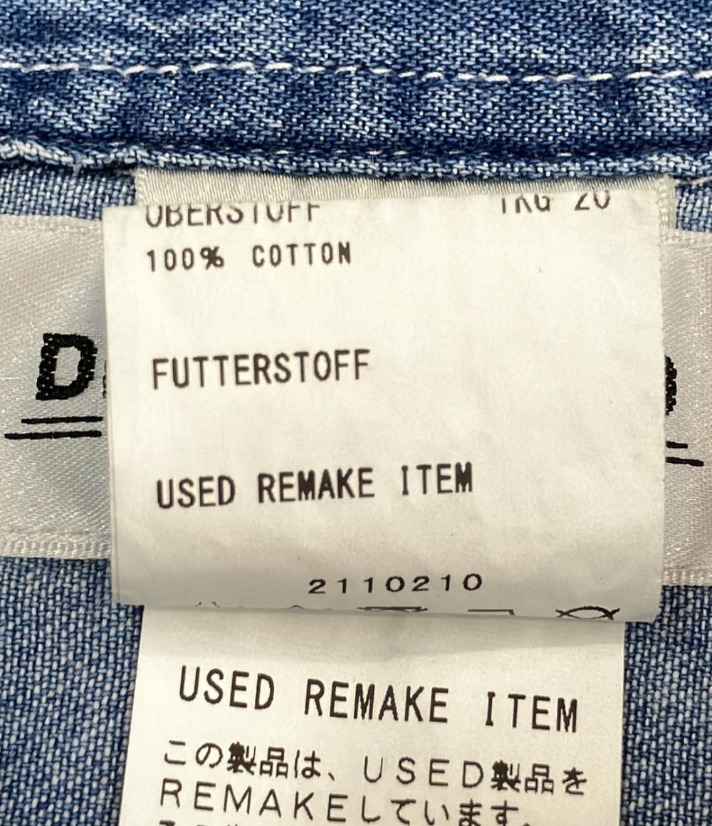 ディスカバード 長袖デニムシャツ ワンピース 花柄 ビジュー レディース SIZE F (M) DISCOVERED