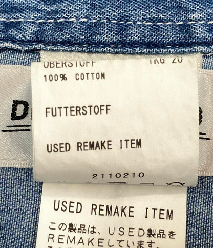 ディスカバード 長袖デニムシャツ ワンピース 花柄 ビジュー レディース SIZE F (M) DISCOVERED