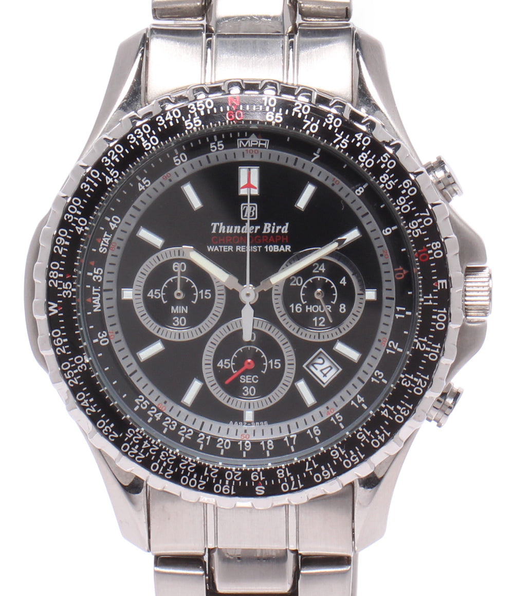 CITIZEN 腕時計 サンダーバード Thunder Bird クオーツ ブラック メンズ シチズン