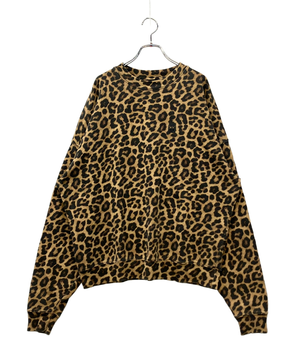 ANINE BING スウェット 長袖 MILES SWEATSHIRT  LEOPARD レディース SIZE XS アニン・ビン