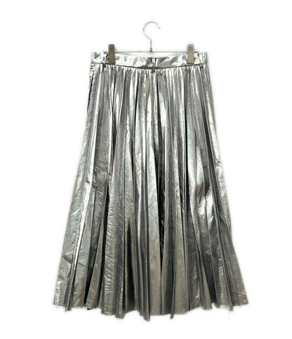 Sacai メタリックシルバー プリーツスカート 21-05563 レディース SIZE 2 (M) サカイ